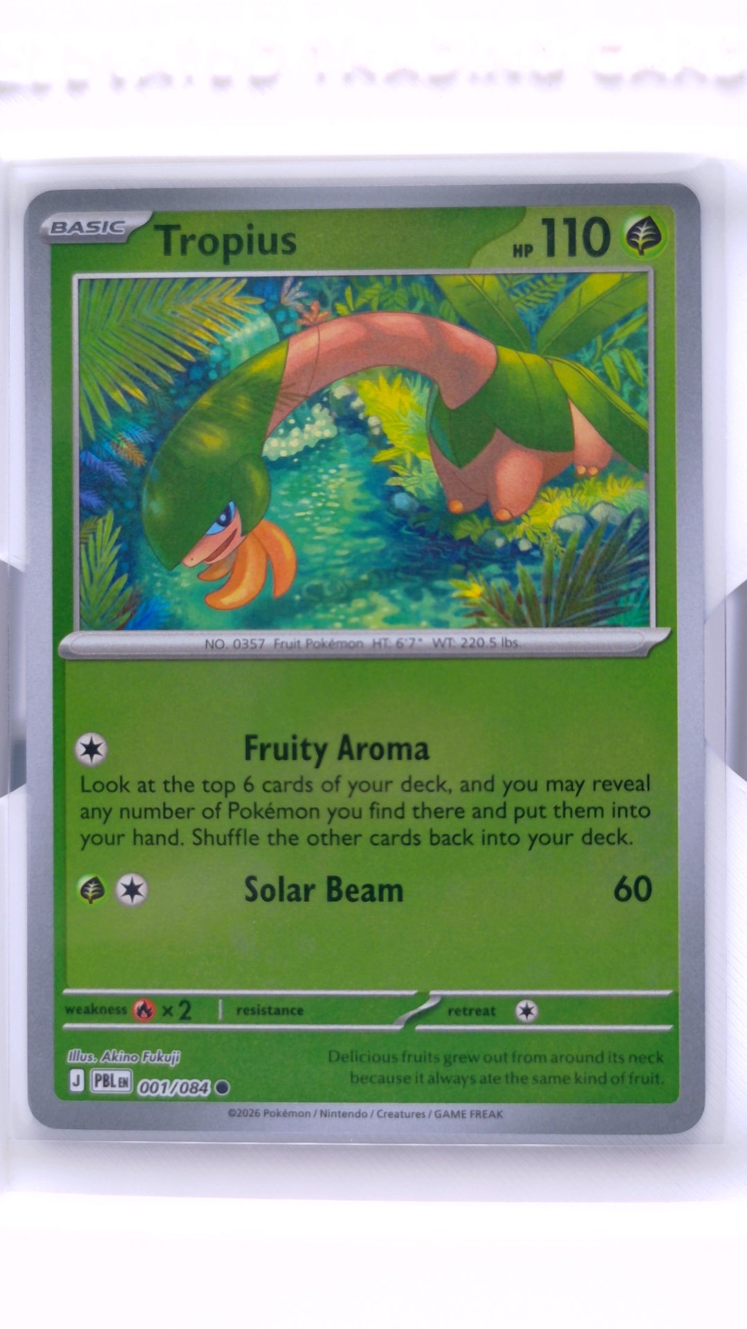 #1 Tropius Reverse Holo Common - front