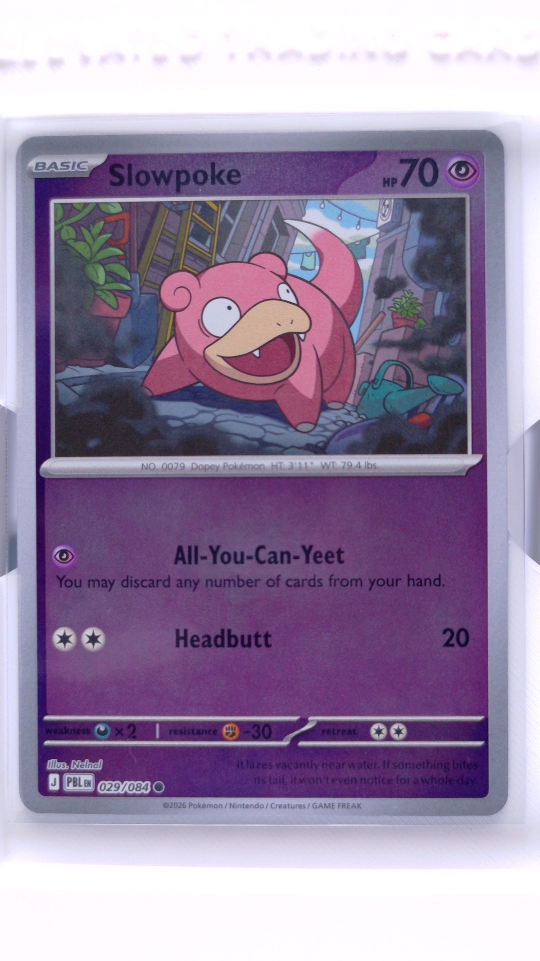 #29 Slowpoke Reverse Holo Common - front