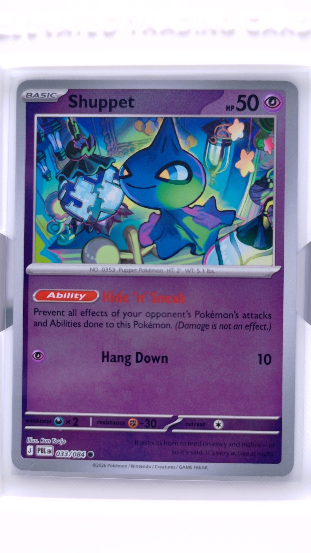 #33 Shuppet Reverse Holo Common - front