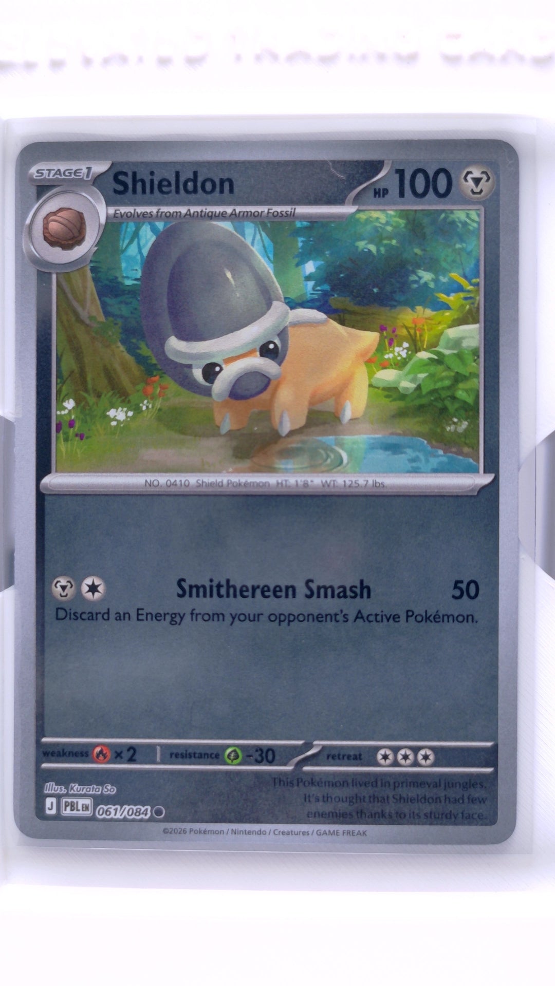 #61 Shieldon Reverse Holo Common - front