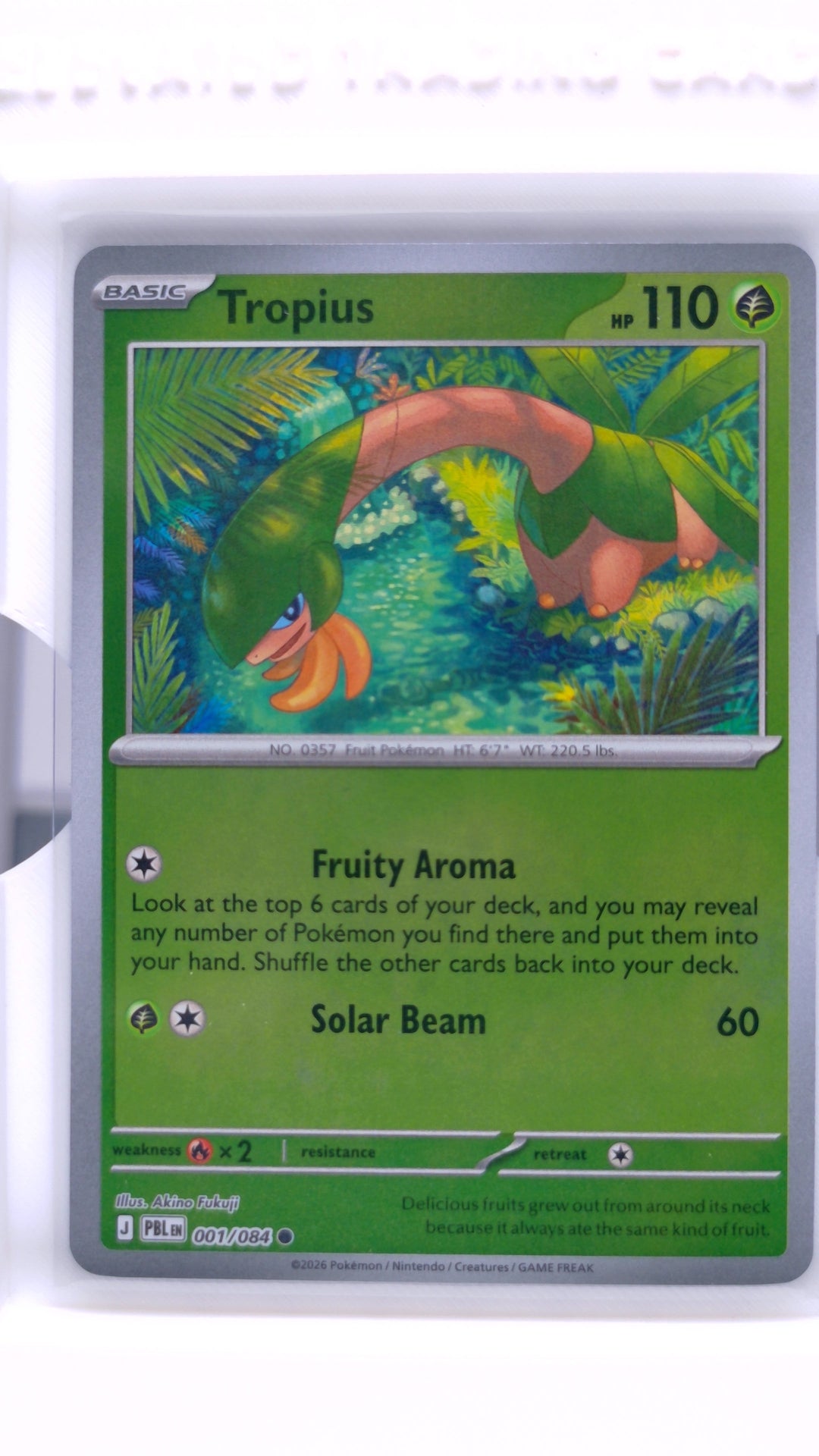 #1 Tropius Reverse Holo Common - front