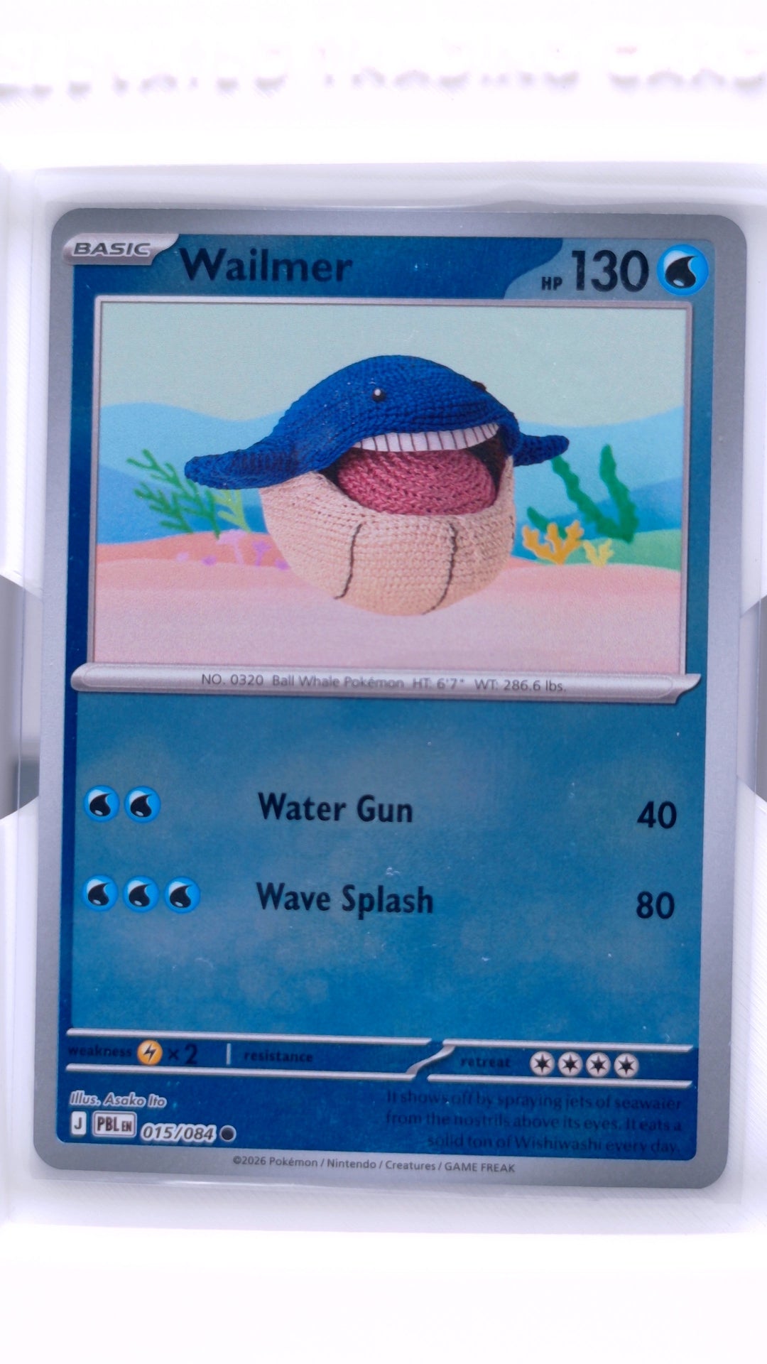 #15 Wailmer Reverse Holo Common - front