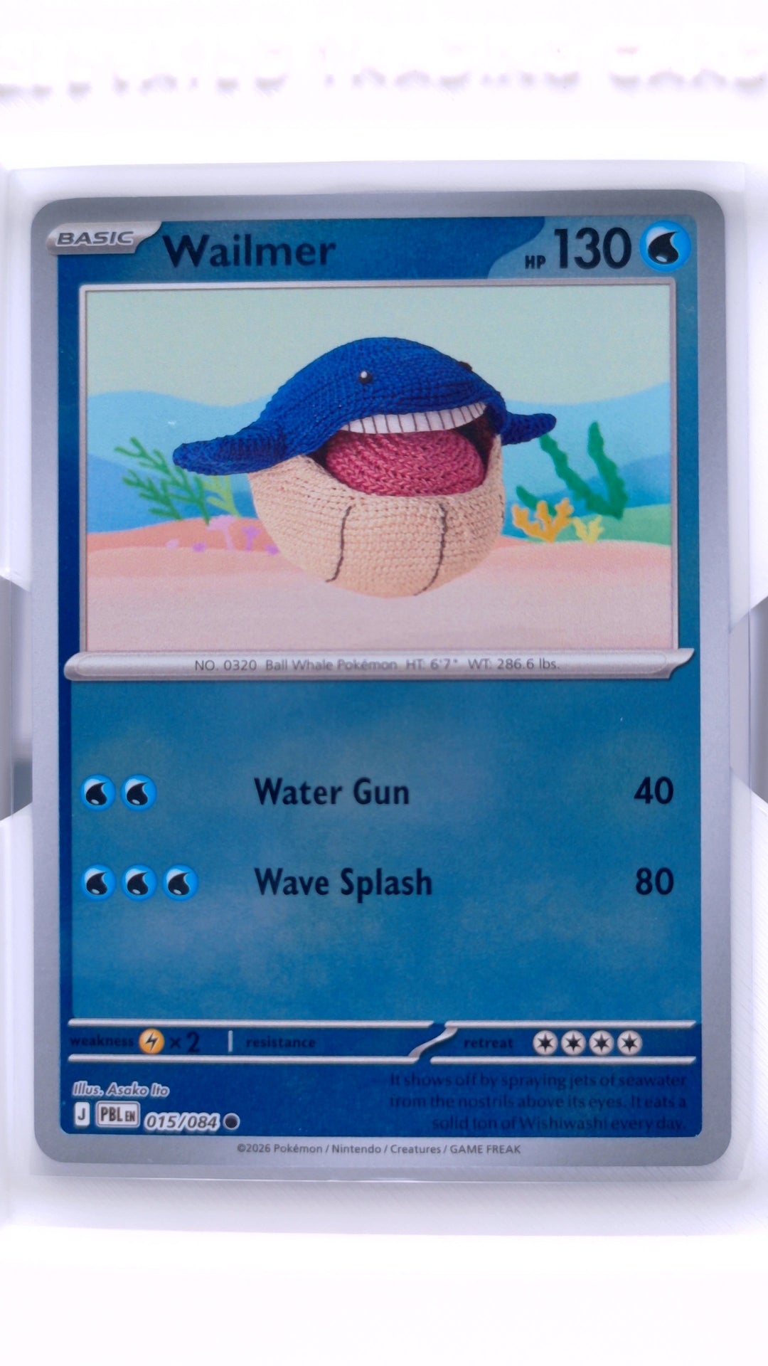 #15 Wailmer Reverse Holo Common - front
