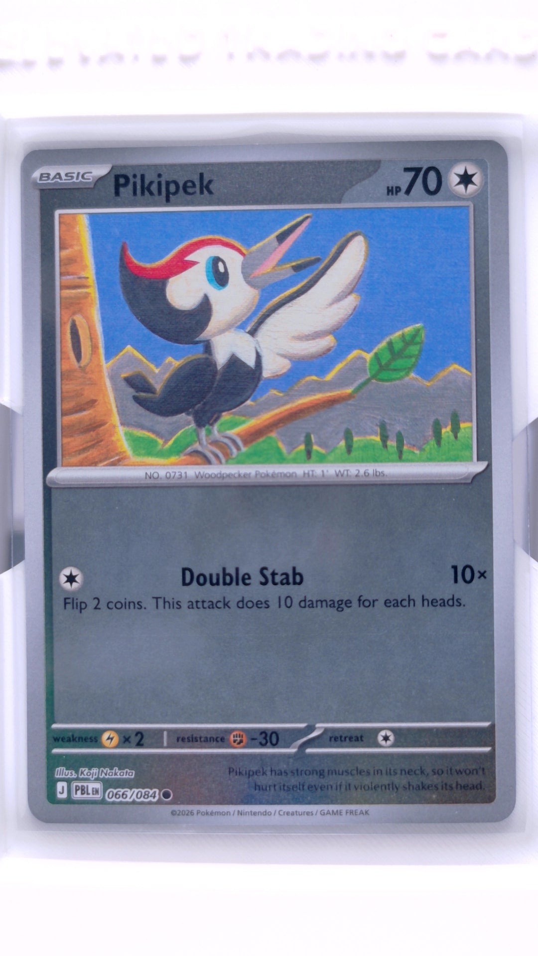 #66 Pikipek Reverse Holo Common - front
