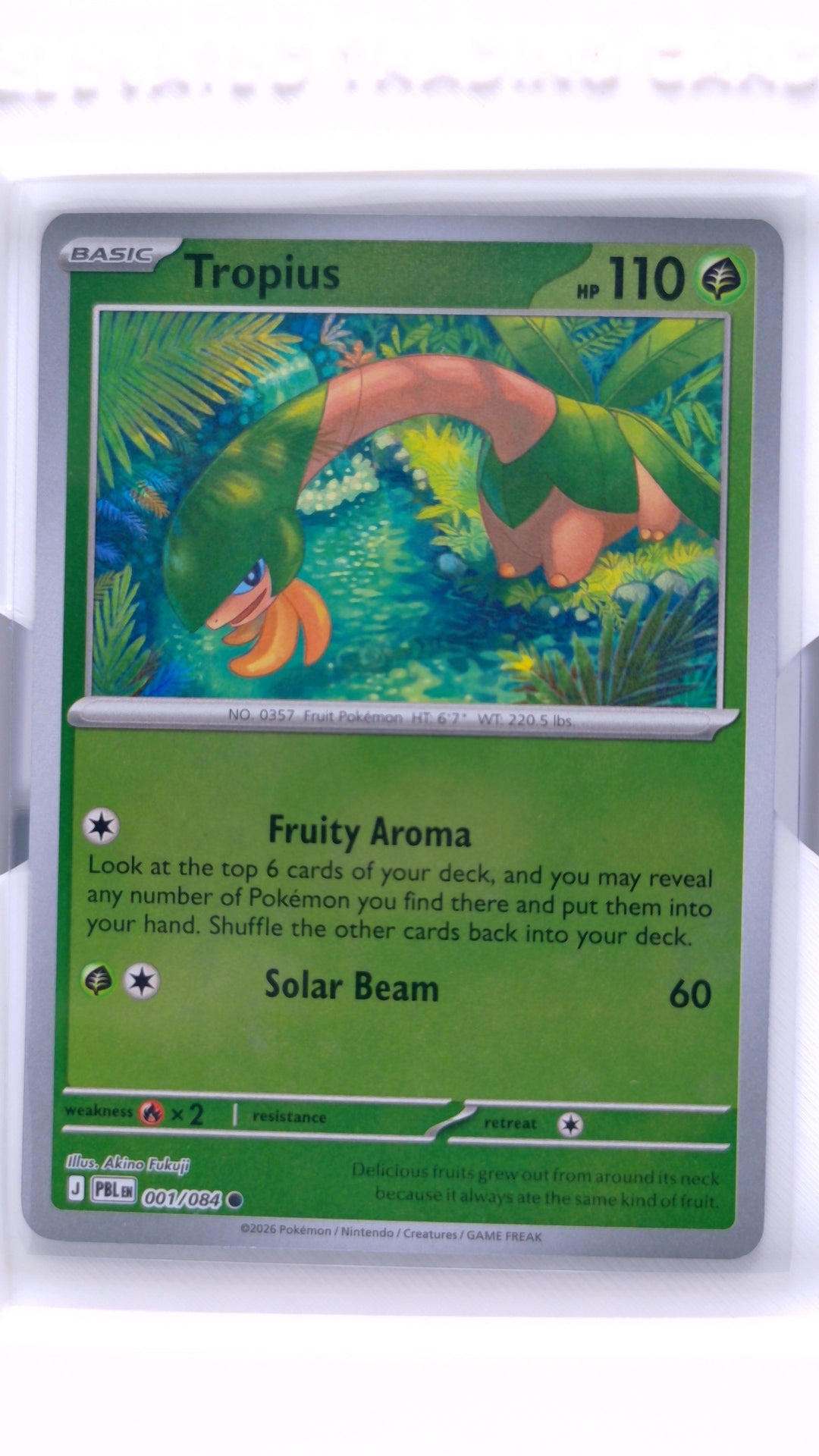 #1 Tropius Reverse Holo Common - front