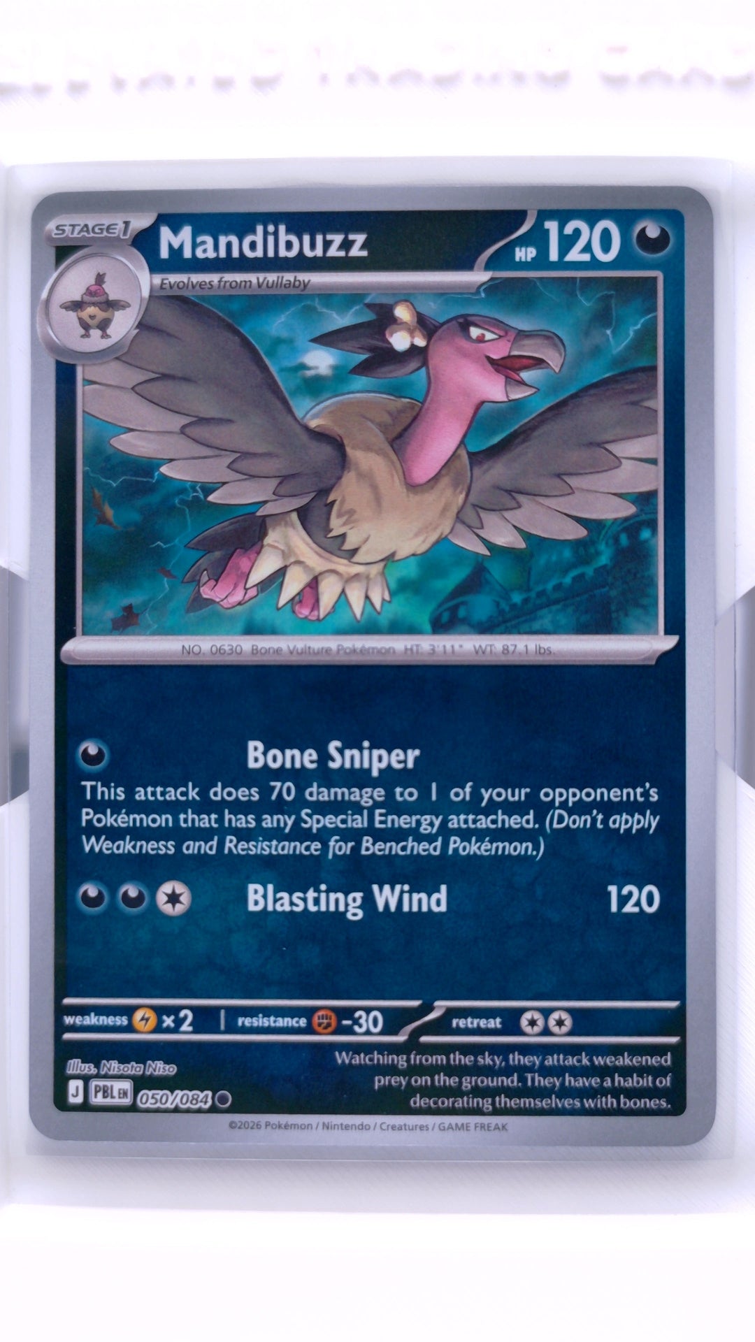 #50 Mandibuzz Reverse Holo Common - front