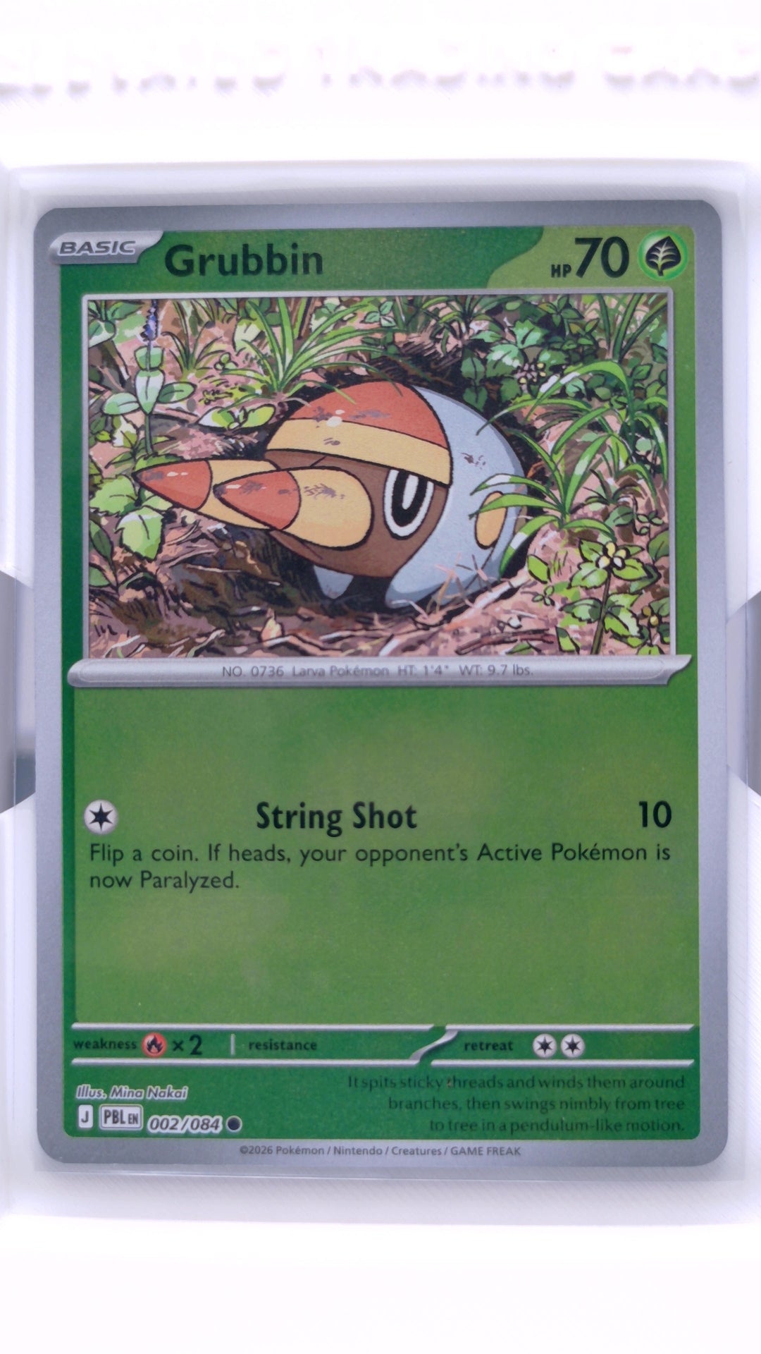 #2 Grubbin Reverse Holo Common - front