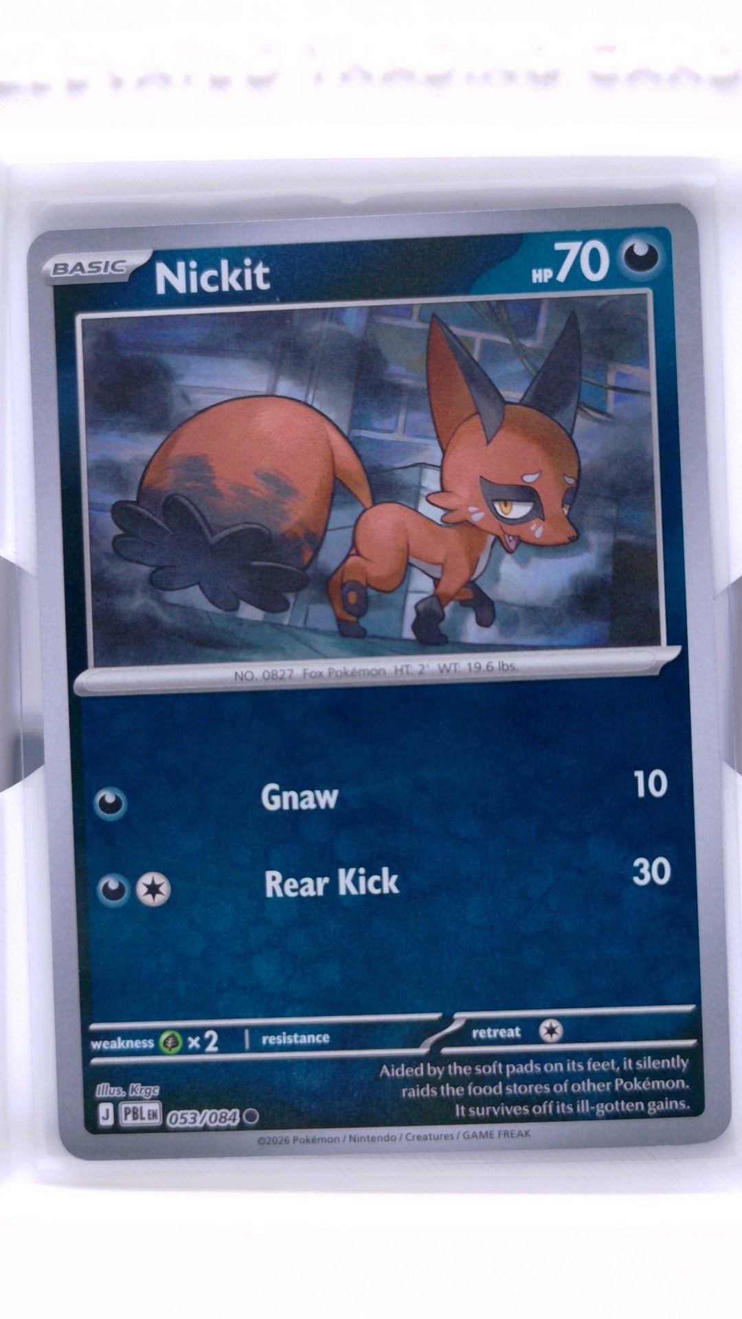 #53 Nickit Reverse Holo Common - front