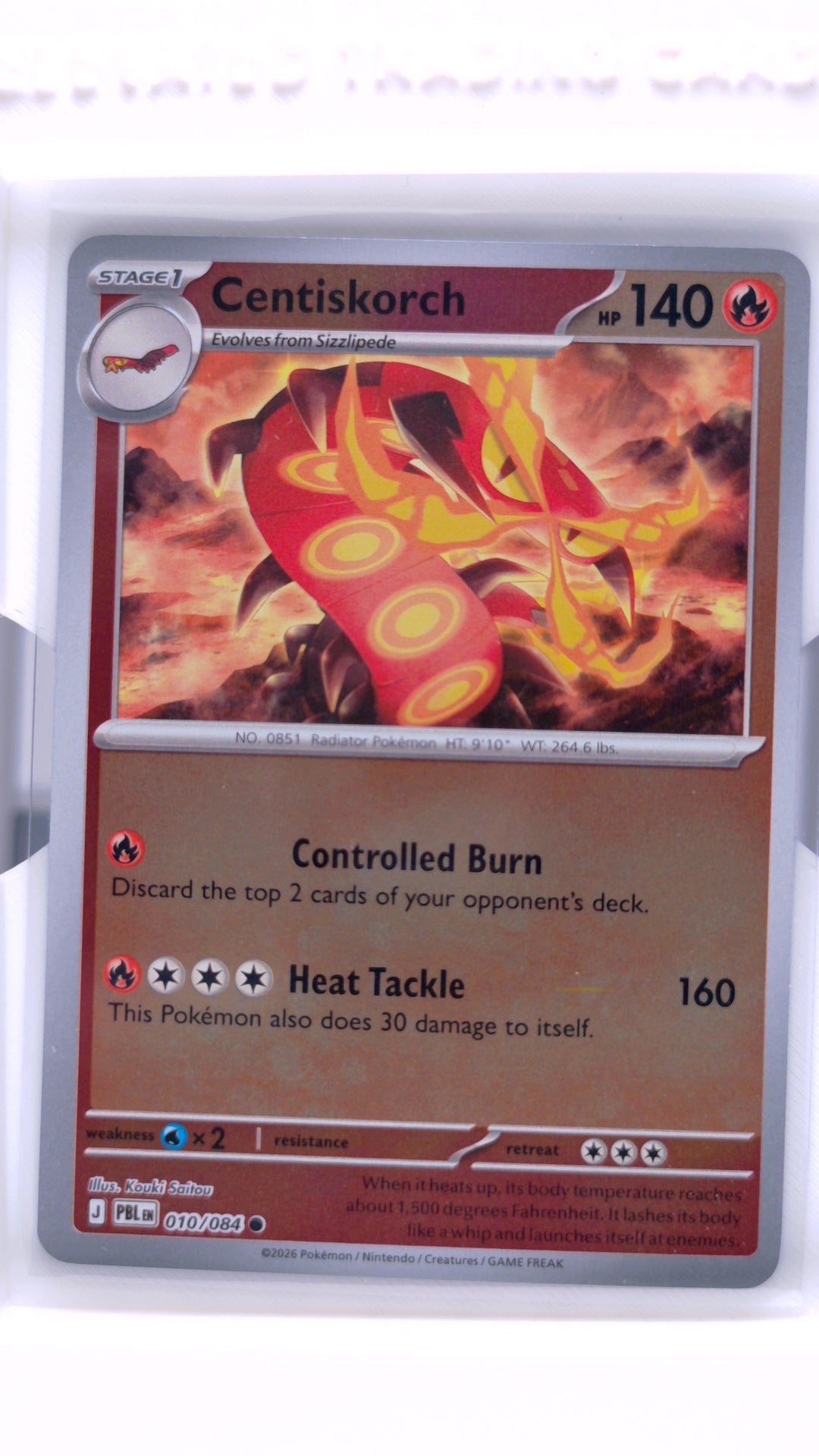 #10 Centiskorch Reverse Holo Common - front