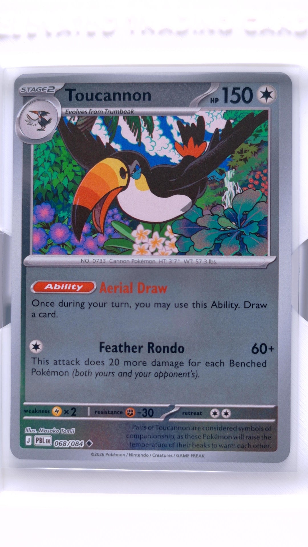 #68 Toucannon Reverse Holo Uncommon - front