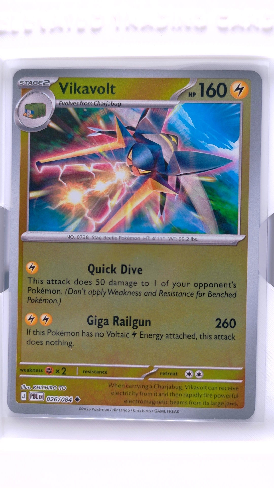 #26 Vikavolt Reverse Holo Uncommon - front