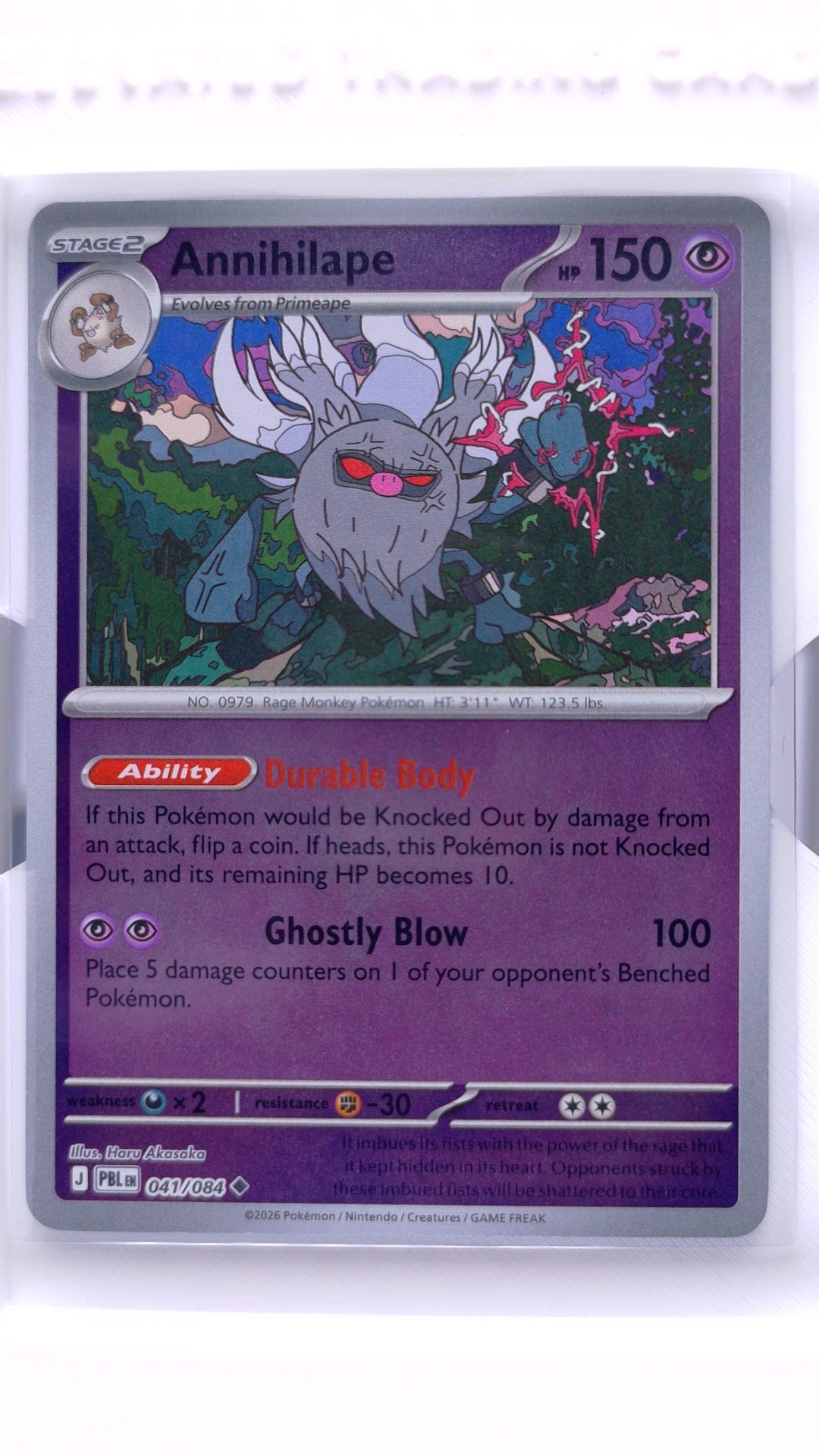#41 Annihilape Reverse Holo Uncommon - front