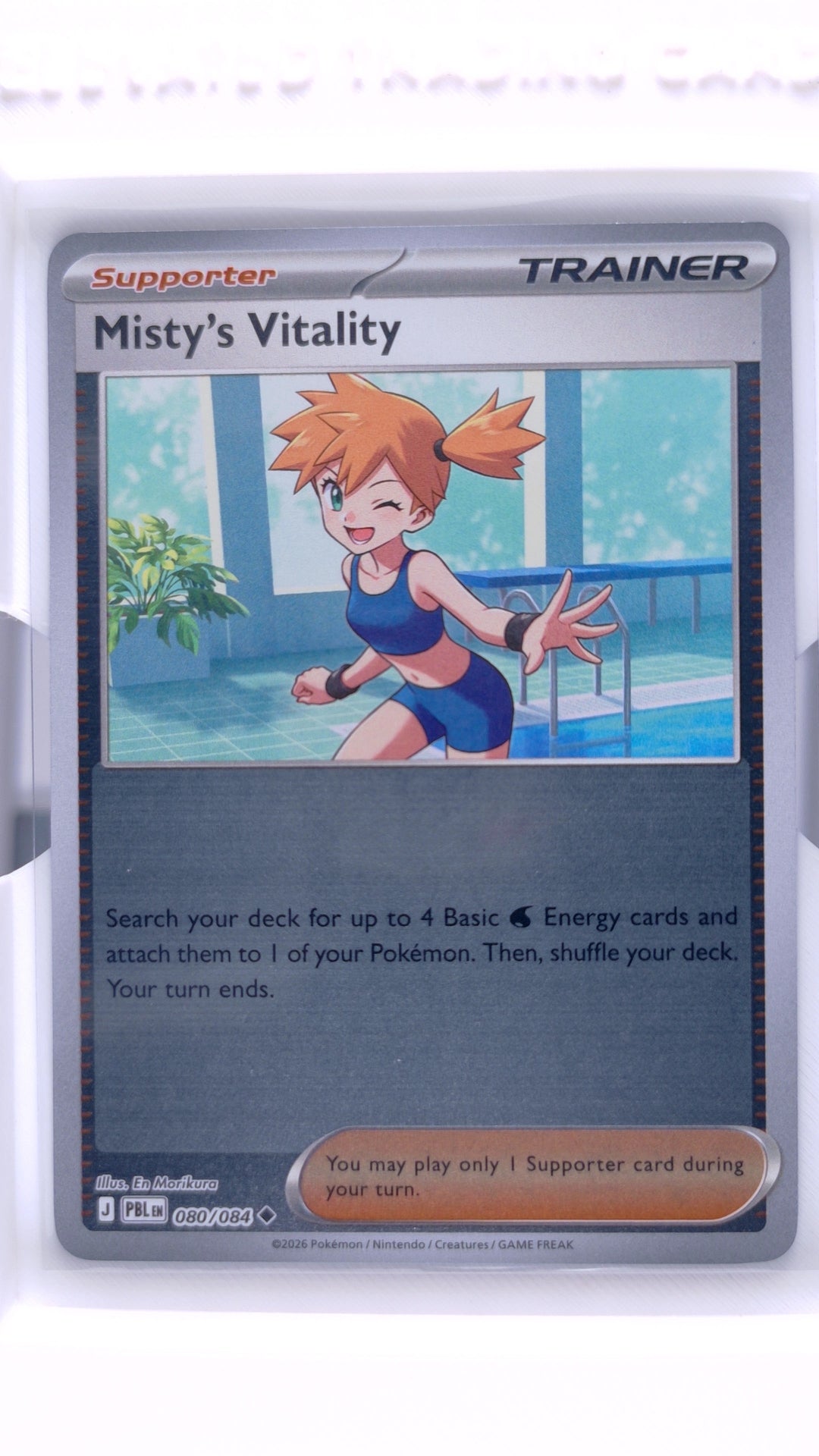 #80 Misty's Vitality Reverse Holo Uncommon - front