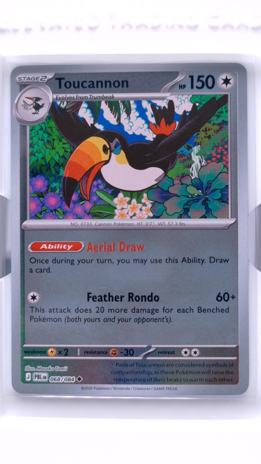 #68 Toucannon Reverse Holo Uncommon - front