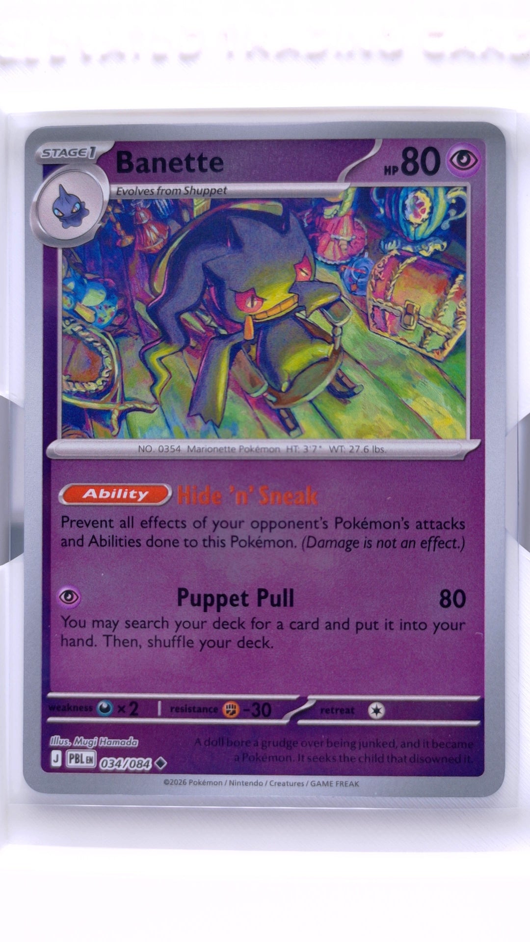 #34 Banette Reverse Holo Uncommon - front
