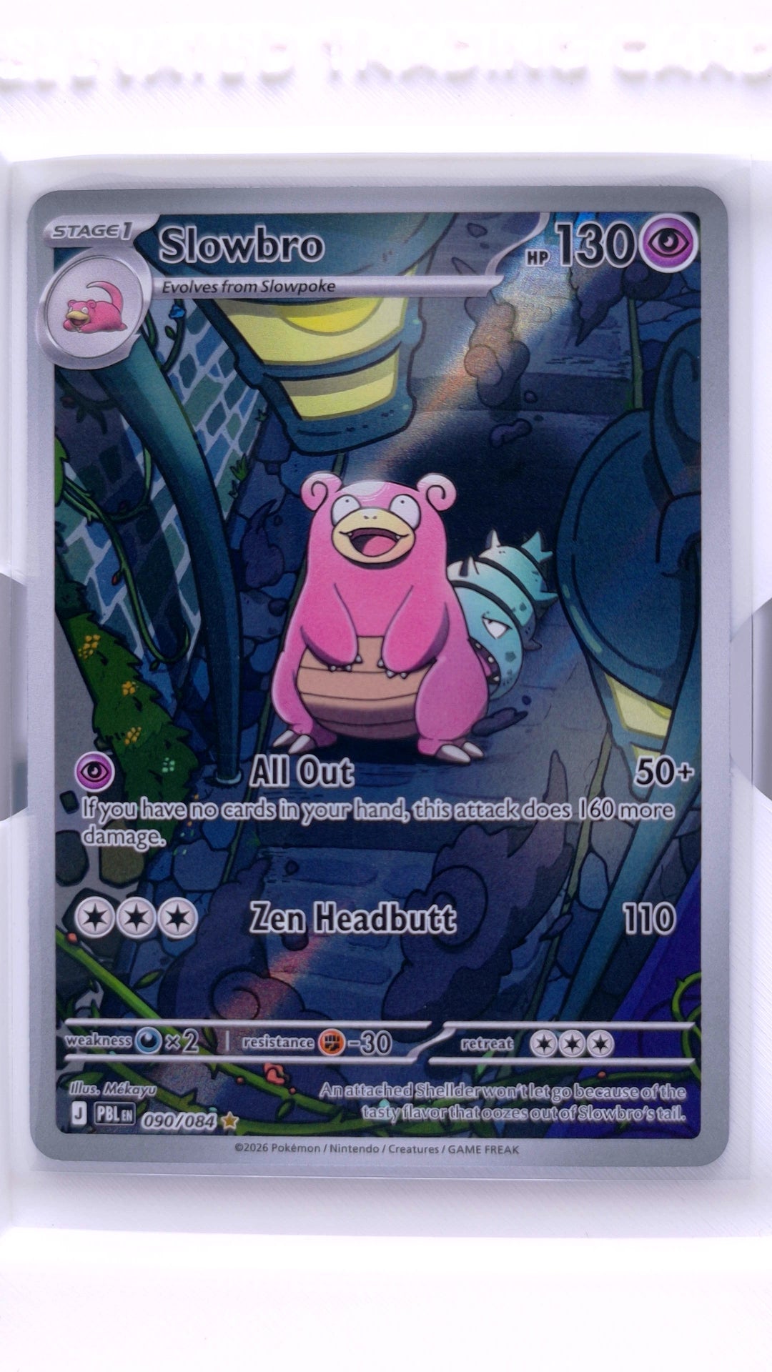 #90 Slowbro Illustration Rare - front