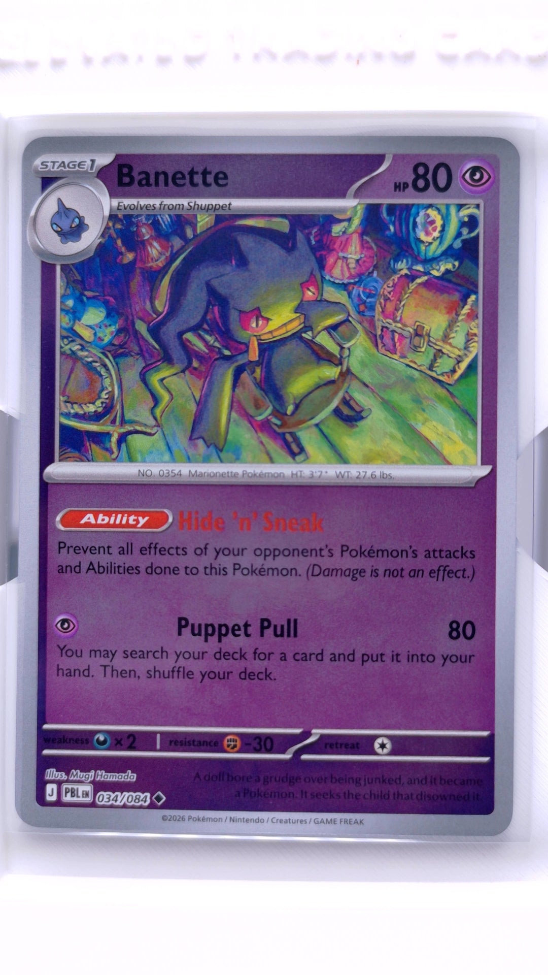 #34 Banette Reverse Holo Uncommon - front