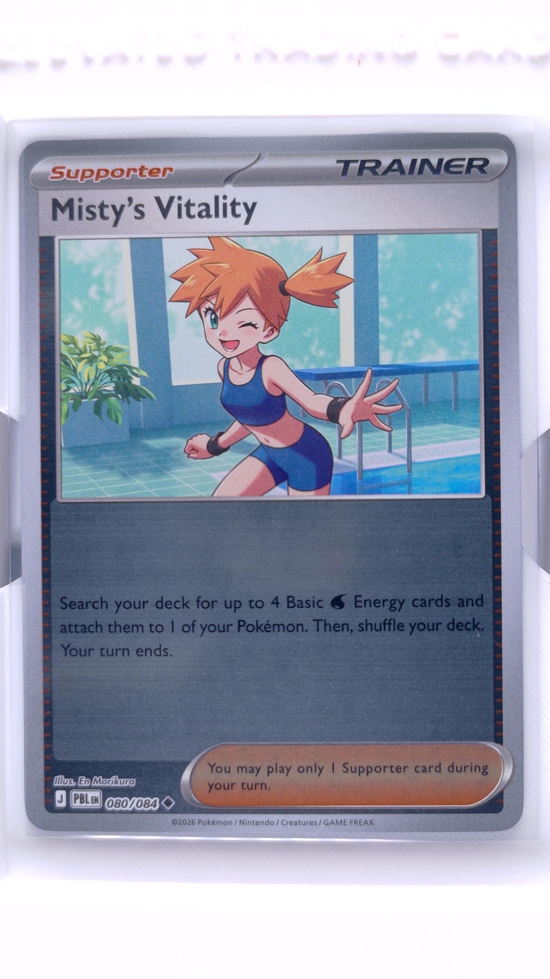 #80 Misty's Vitality Reverse Holo Uncommon - front