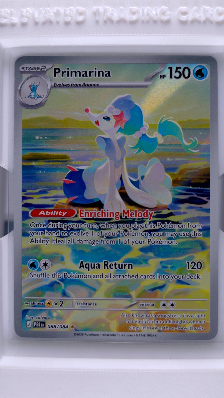 Pokémon TCG: Mega Evolution — Pitch Black Primarina #088/084 Illustration Rare — Front