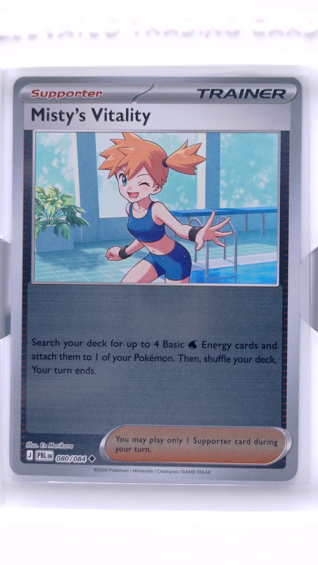 #80 Misty's Vitality Reverse Holo Uncommon - front