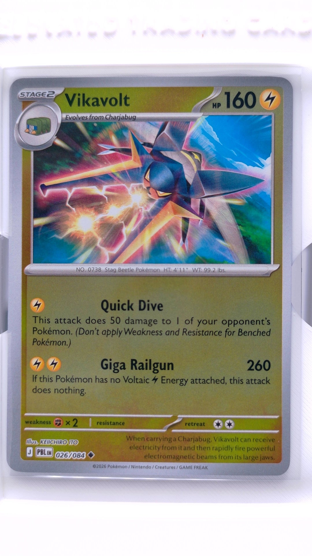 #26 Vikavolt Reverse Holo Uncommon - front