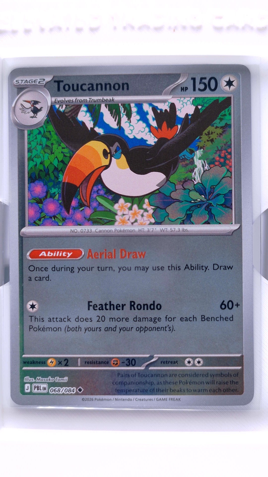#68 Toucannon Reverse Holo Uncommon - front