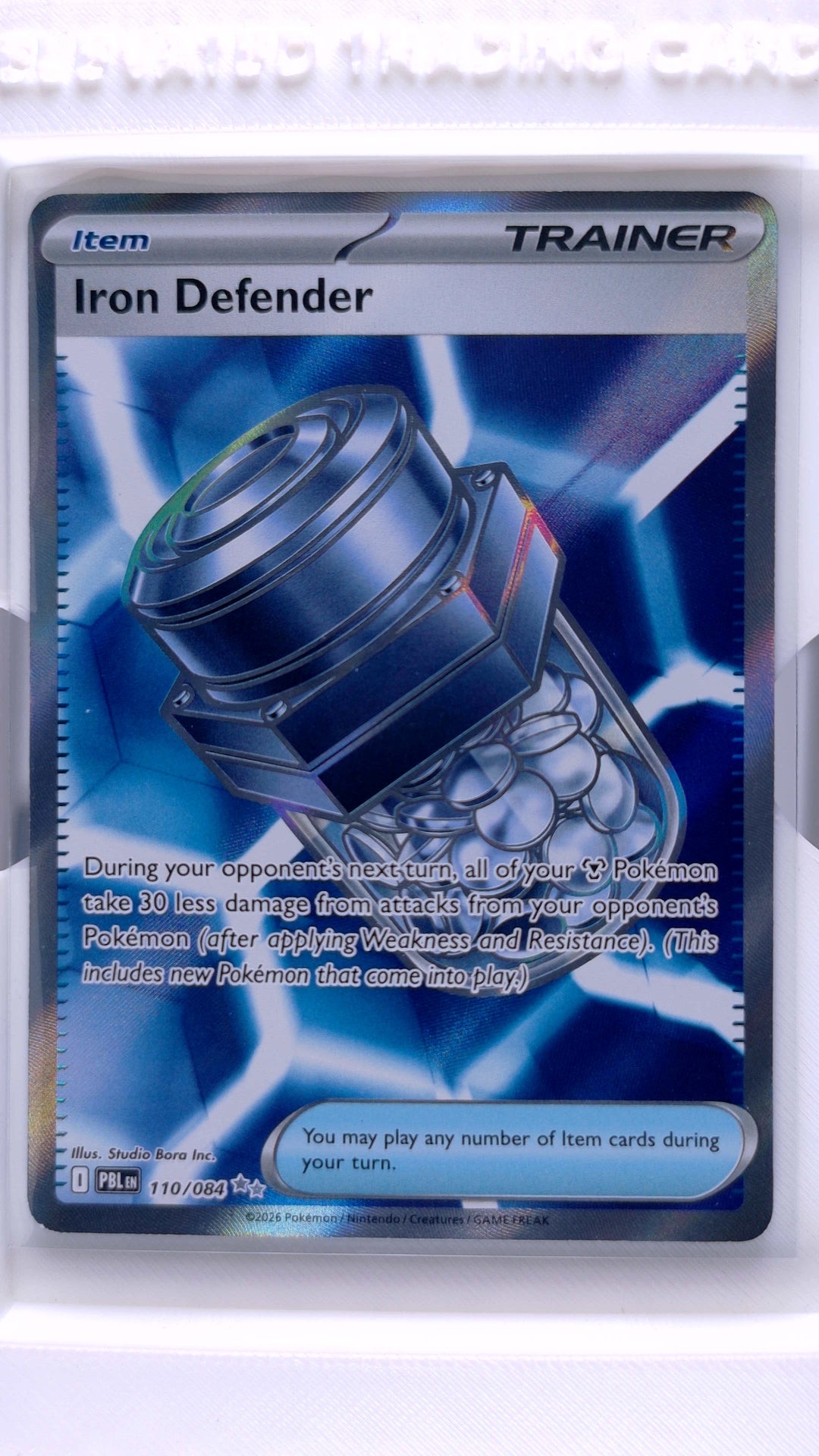 #110 Iron Defender Ultra Rare - front
