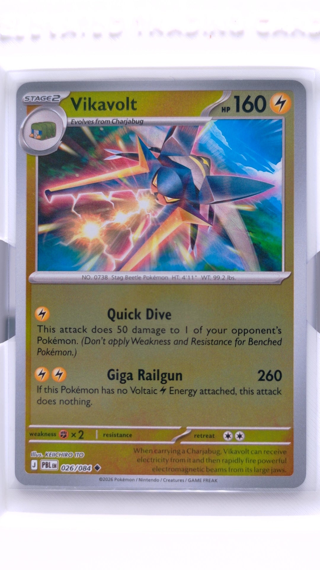 #26 Vikavolt Reverse Holo Uncommon - front