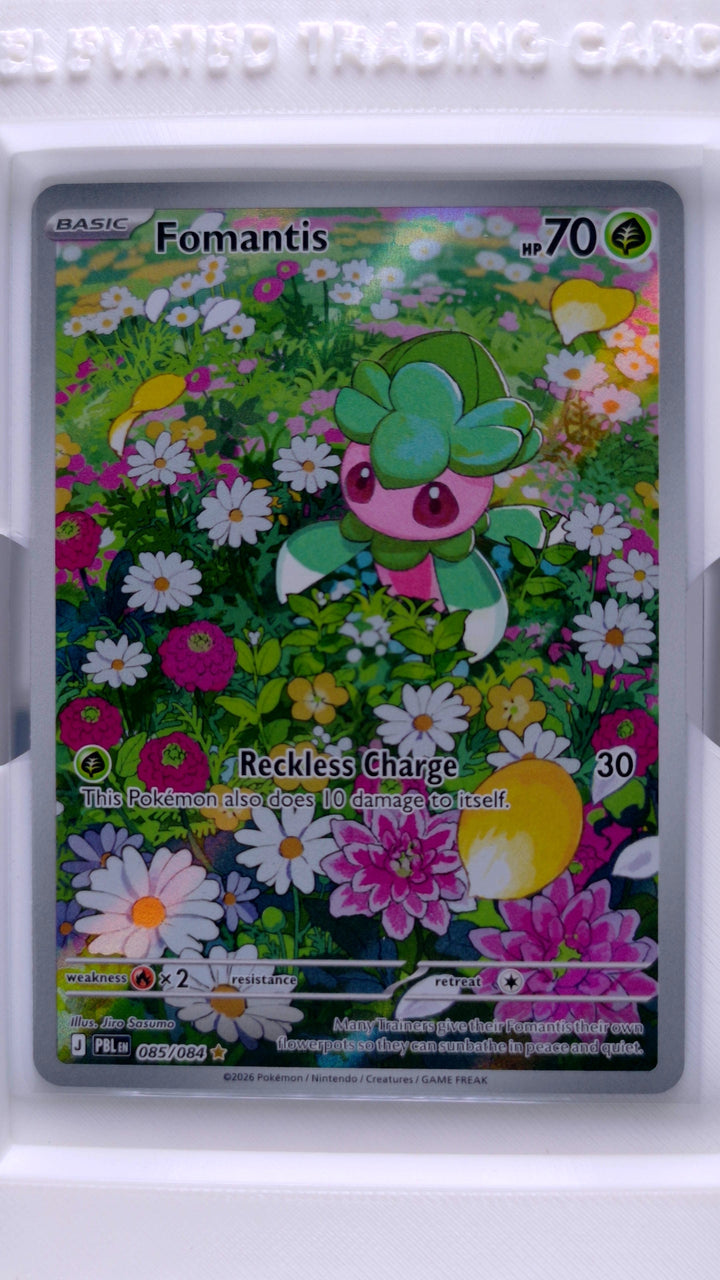 Pokémon TCG: Mega Evolution — Pitch Black Fomantis #085/084 Illustration Rare — Front