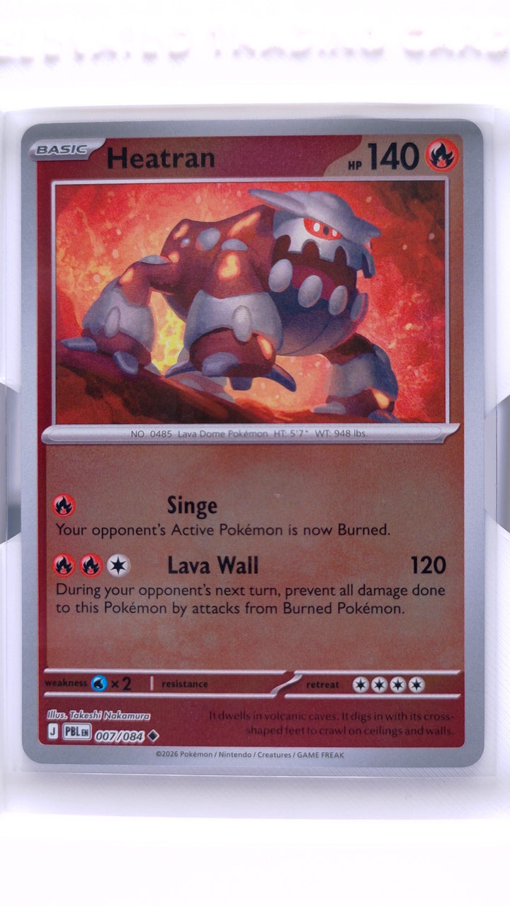 Pokémon TCG: Mega Evolution — Pitch Black Heatran #007/084 Uncommon Reverse Holo — Front