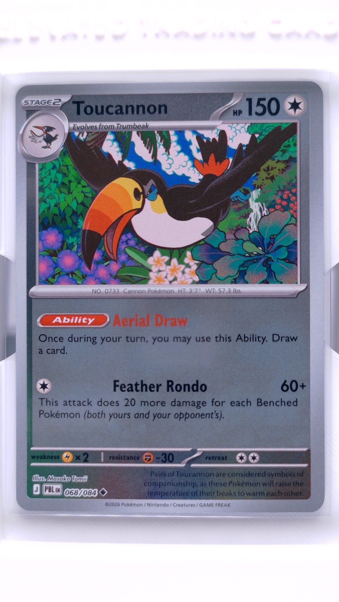 #68 Toucannon Reverse Holo Uncommon - front