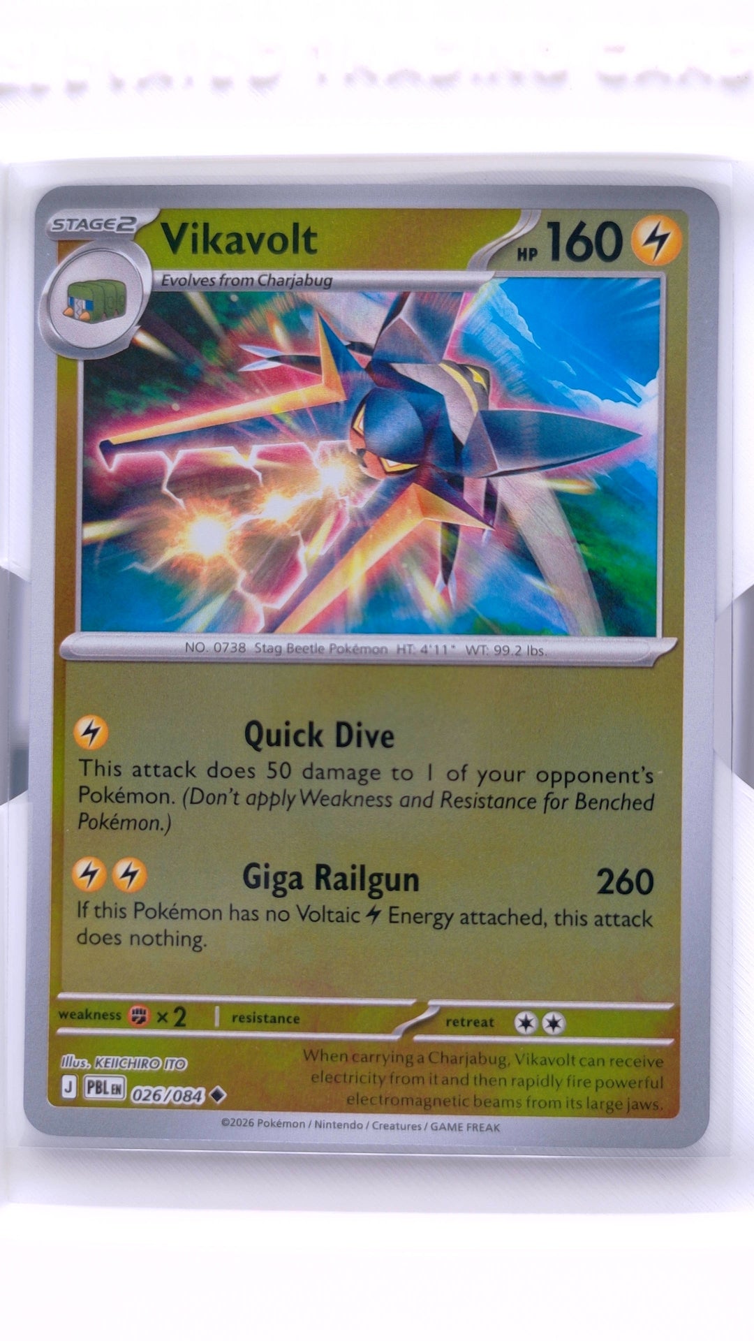 #26 Vikavolt Reverse Holo Uncommon - front