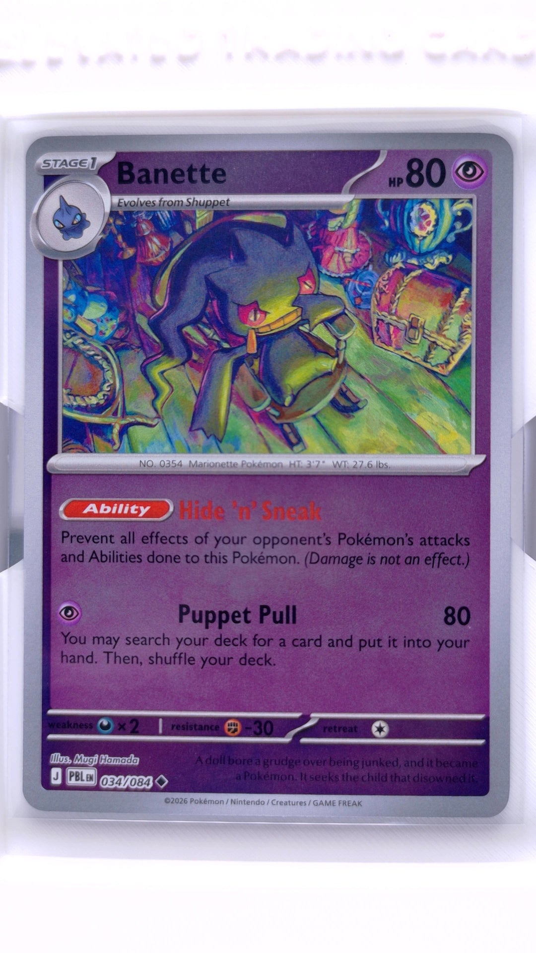#34 Banette Reverse Holo Uncommon - front