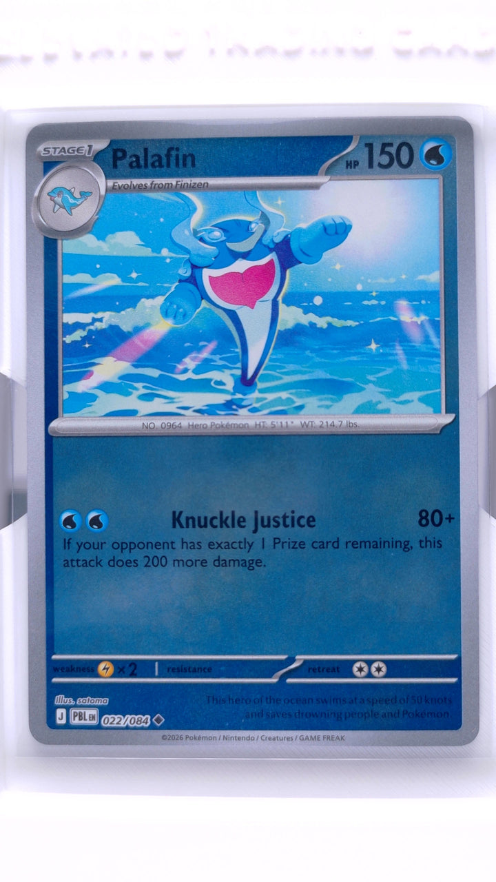 Pokémon TCG: Mega Evolution — Pitch Black Palafin #022/084 Uncommon Reverse Holo — Front