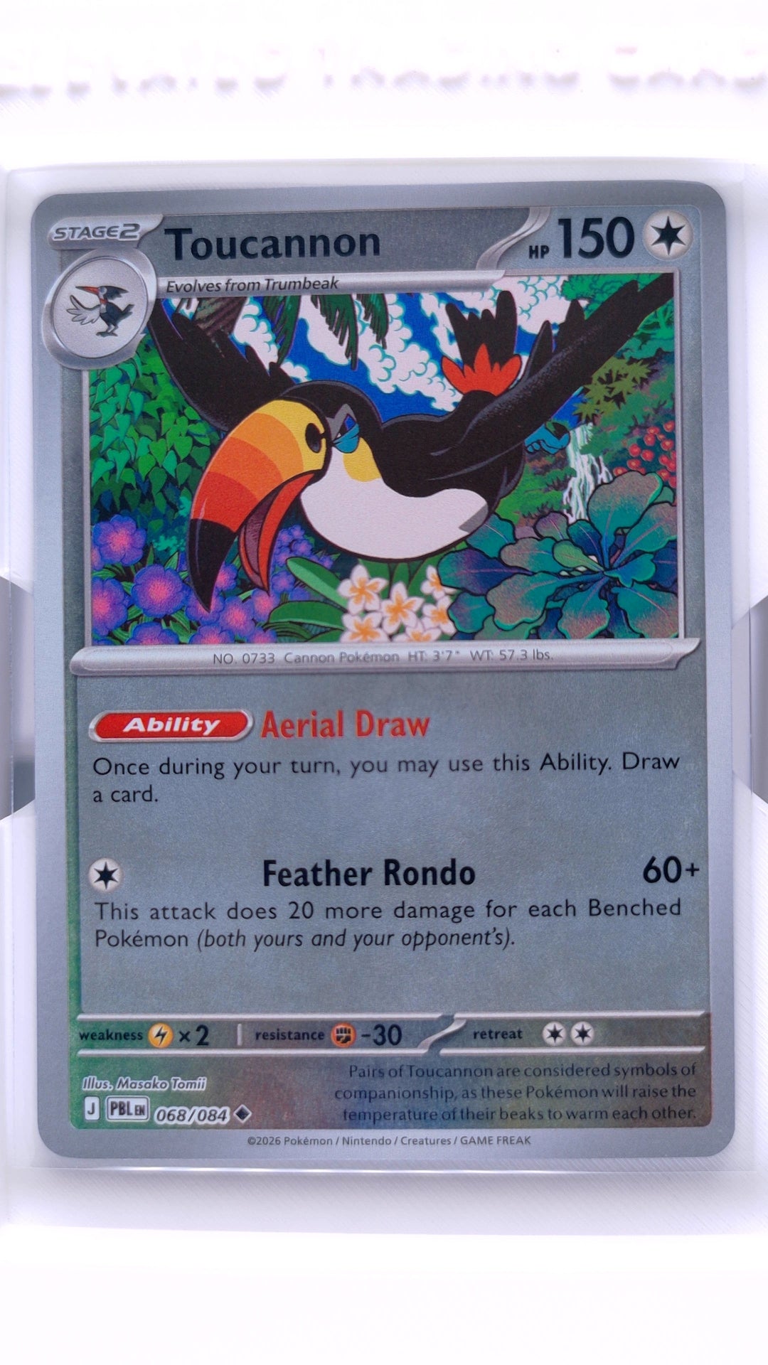 #68 Toucannon Reverse Holo Uncommon - front