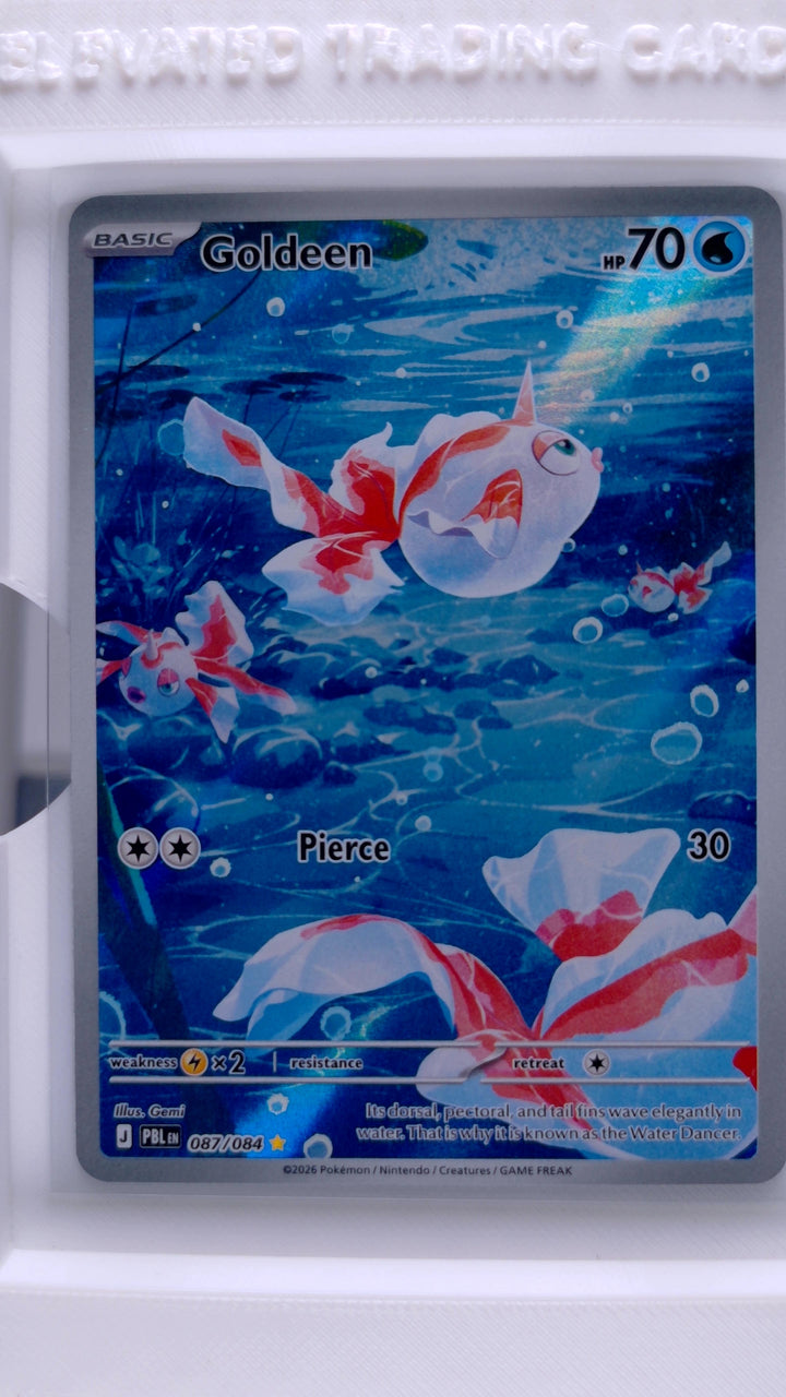 Pokémon TCG: Mega Evolution — Pitch Black Goldeen #087/084 Illustration Rare — Front