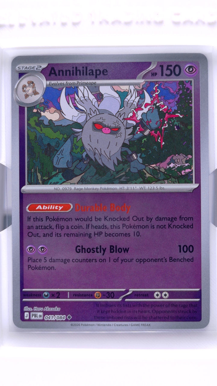 Pokémon TCG: Mega Evolution — Pitch Black Annihilape #041/084 Uncommon Reverse Holo — Front
