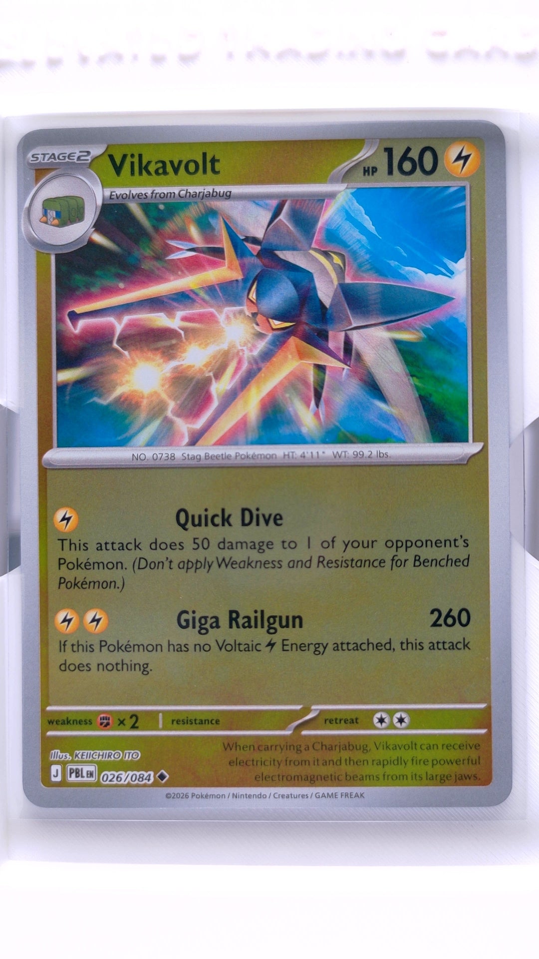 #26 Vikavolt Reverse Holo Uncommon - front