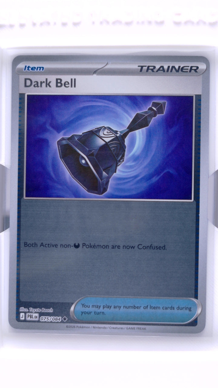 Pokémon TCG: Mega Evolution — Pitch Black Dark Bell #075/084 Uncommon Reverse Holo — Front