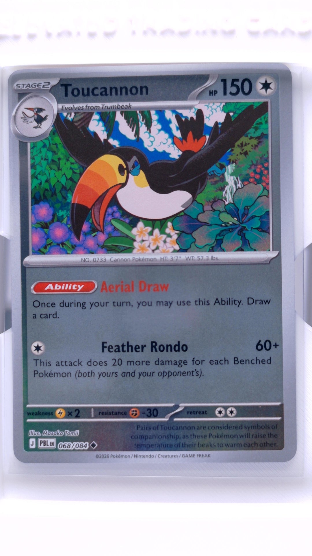#68 Toucannon Reverse Holo Uncommon - front