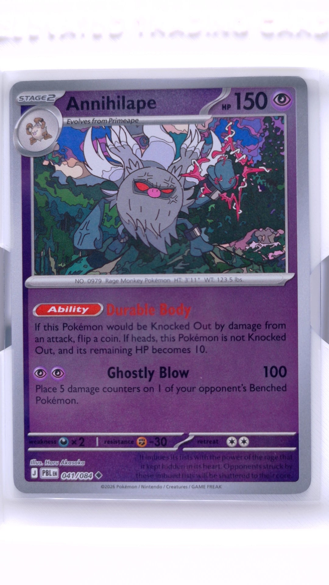 #41 Annihilape Reverse Holo Uncommon - front