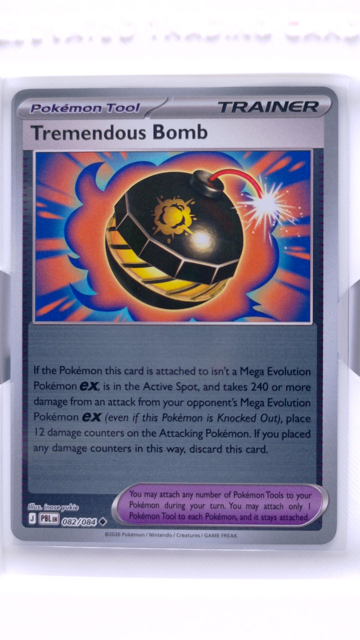 Pokémon TCG: Mega Evolution — Pitch Black Tremendous Bomb #082/084 Uncommon Reverse Holo — Front