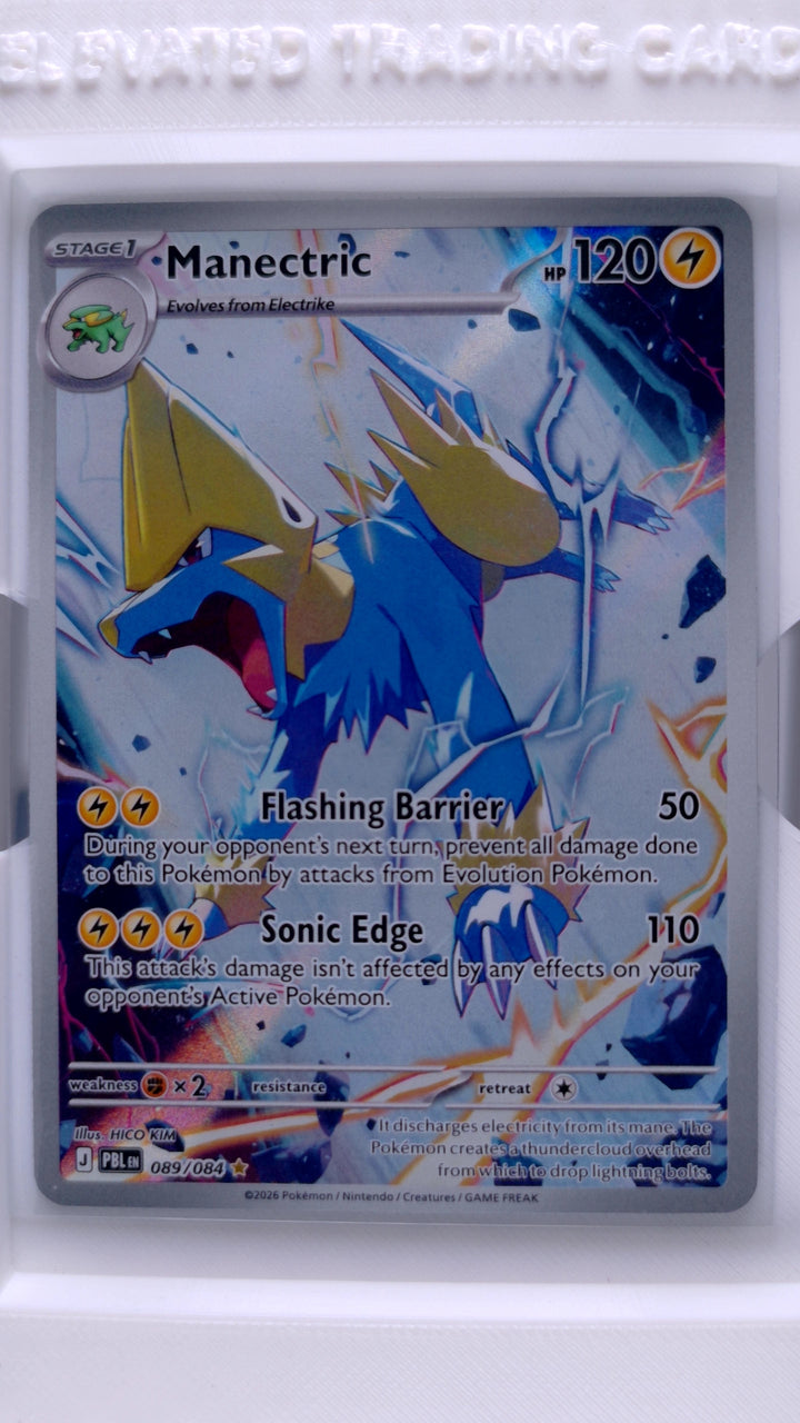 Pokémon TCG: Mega Evolution — Pitch Black Manectric #089/084 Illustration Rare — Front