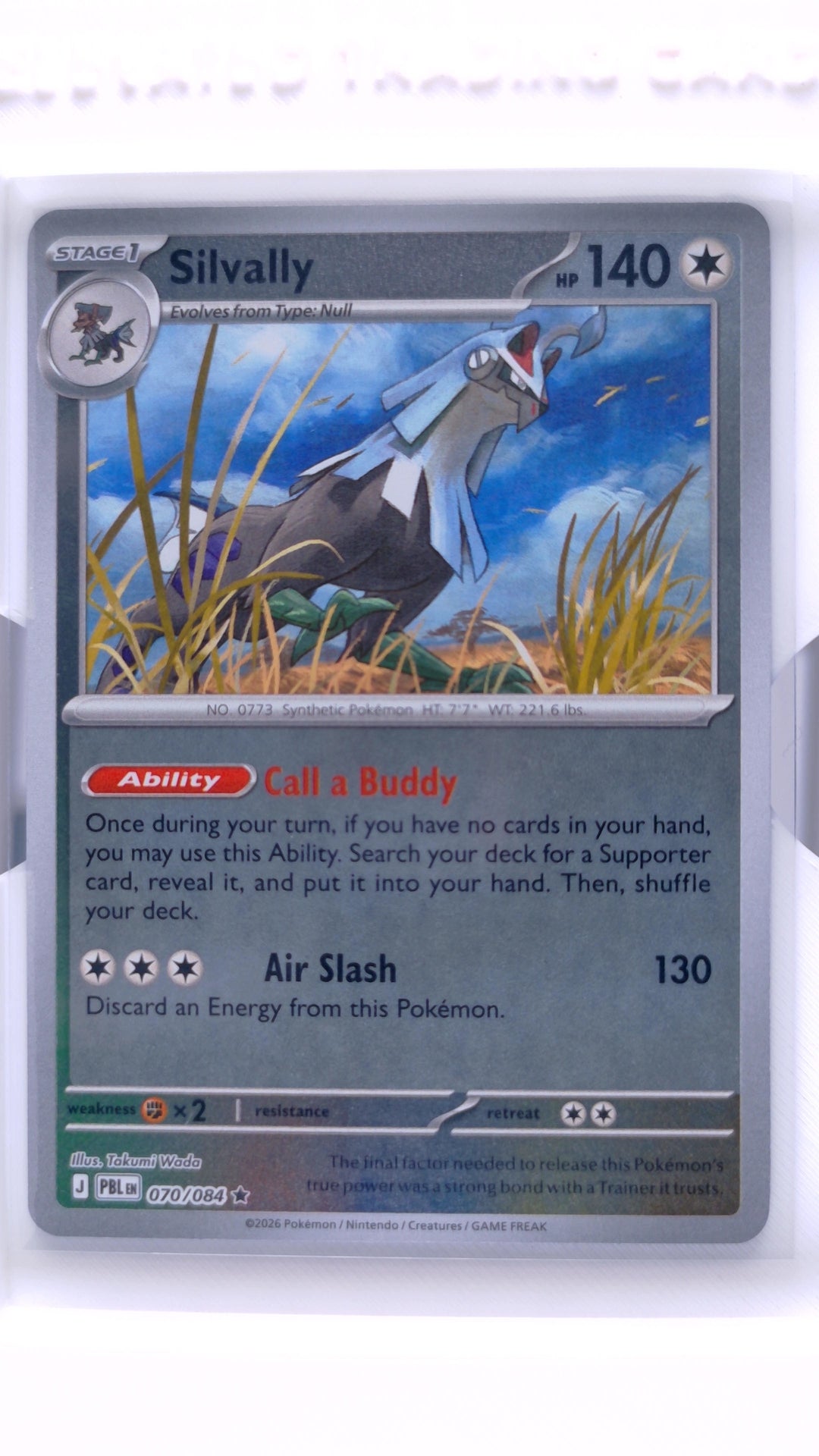 #70 Silvally Reverse Holo Rare - front