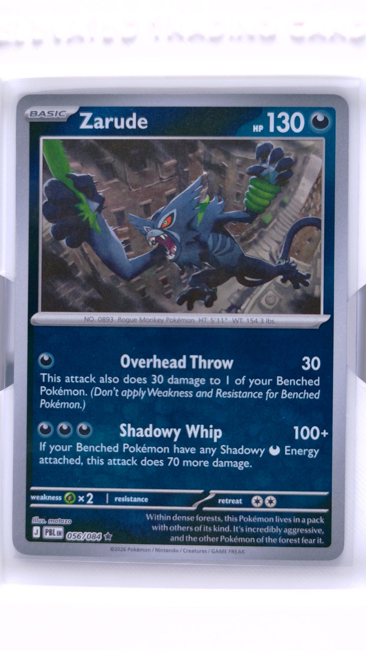 Pokémon TCG: Mega Evolution — Pitch Black Zarude #056/084 Rare Reverse Holo — Front