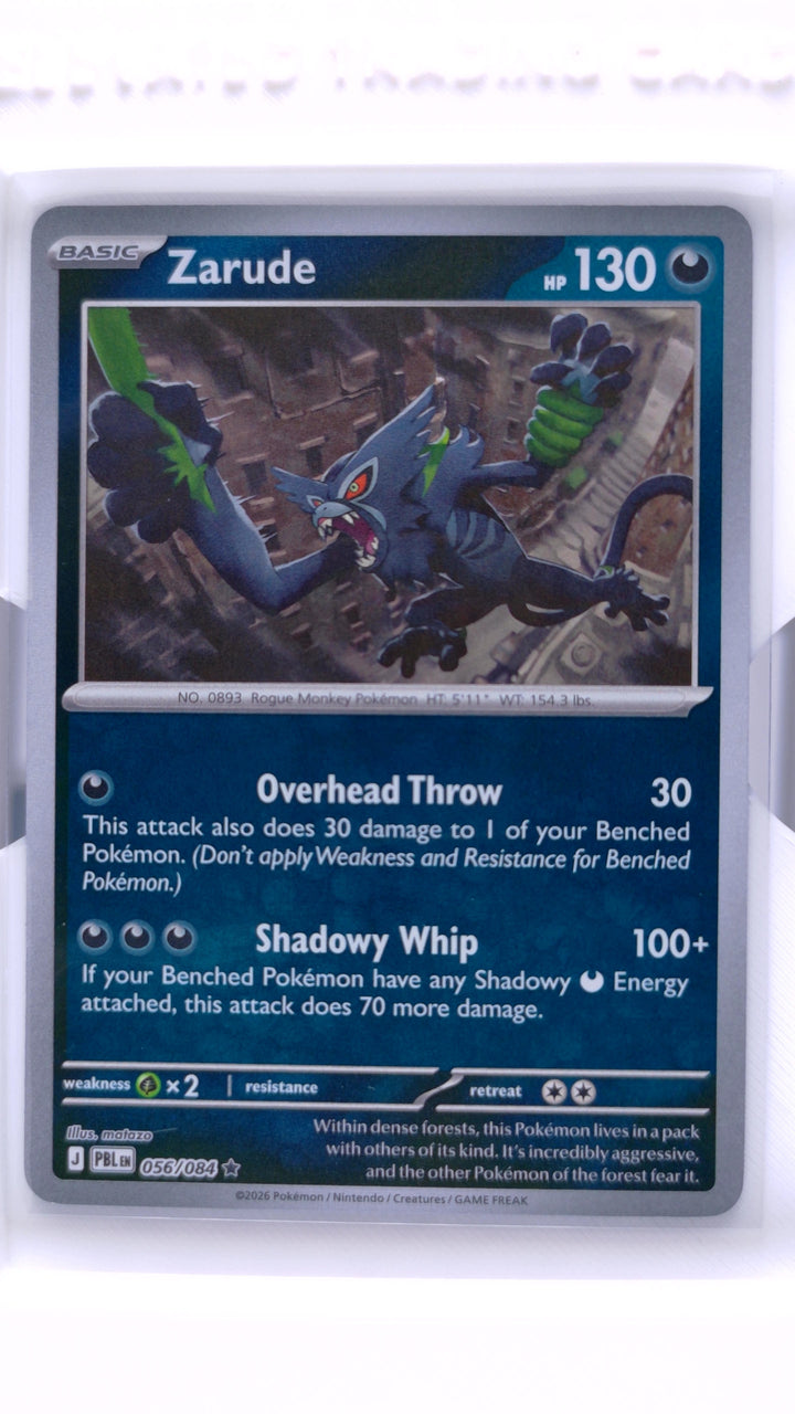 Pokémon TCG: Mega Evolution — Pitch Black Zarude #056/084 Rare Reverse Holo — Front