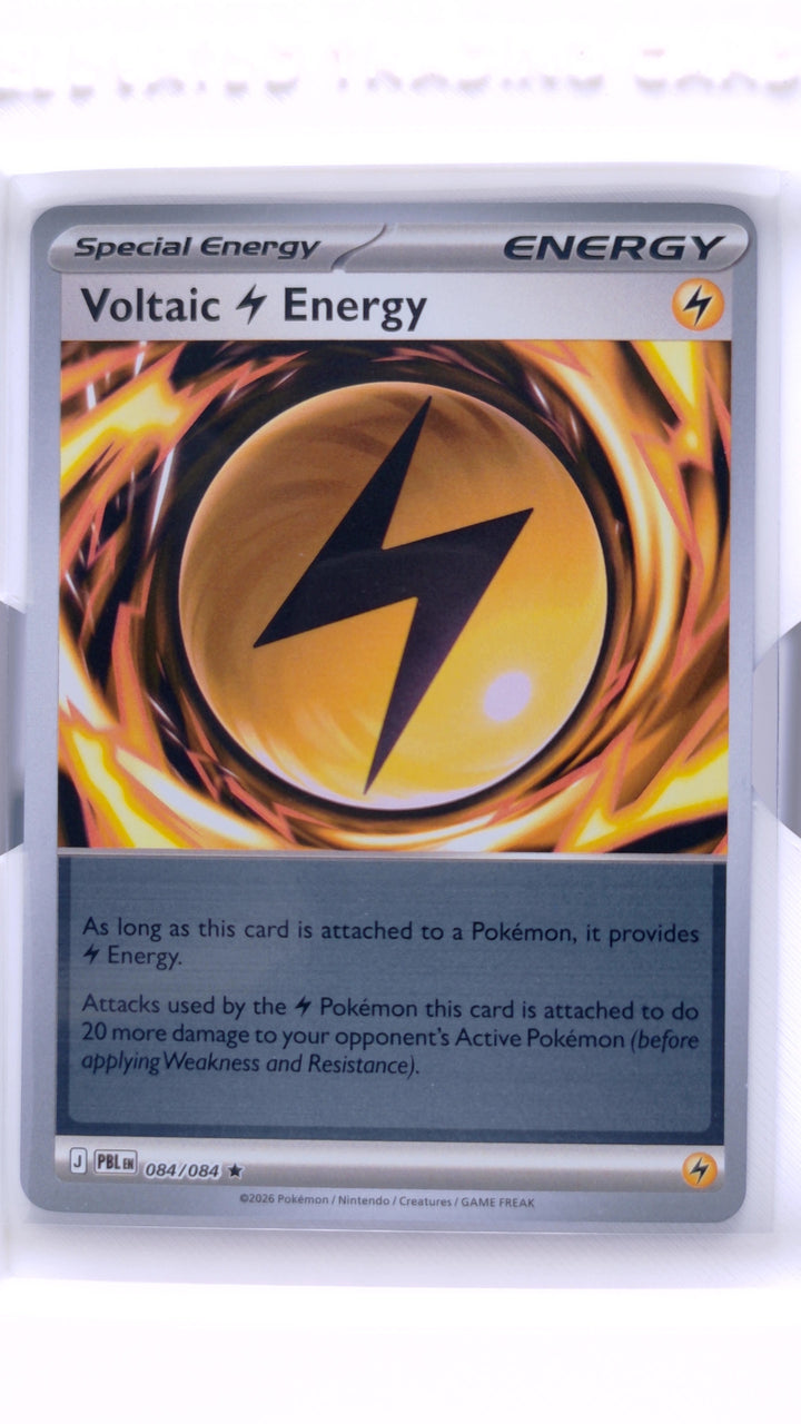Pokémon TCG: Mega Evolution — Pitch Black Voltaic Lightning Energy #084/084 Rare Reverse Holo — Front