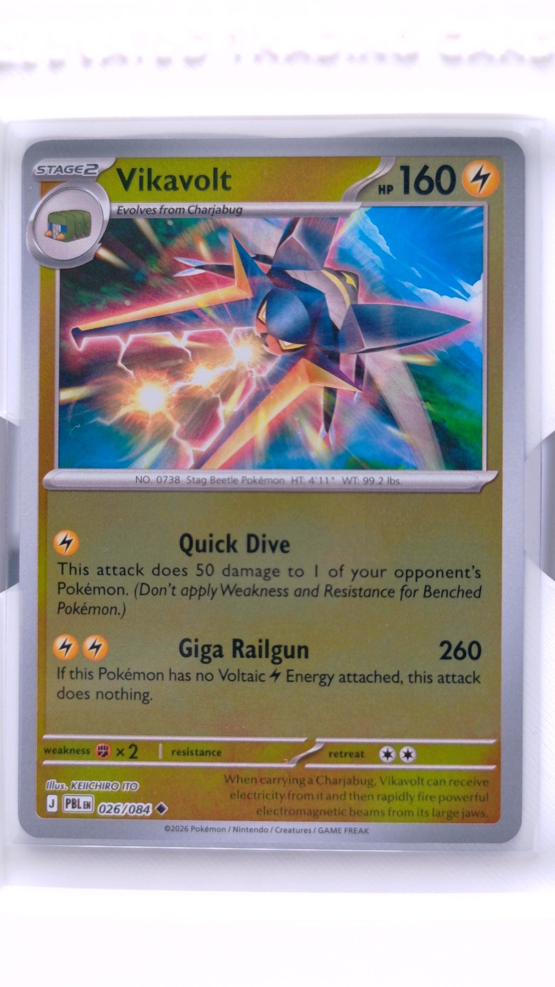 #26 Vikavolt Reverse Holo Uncommon - front