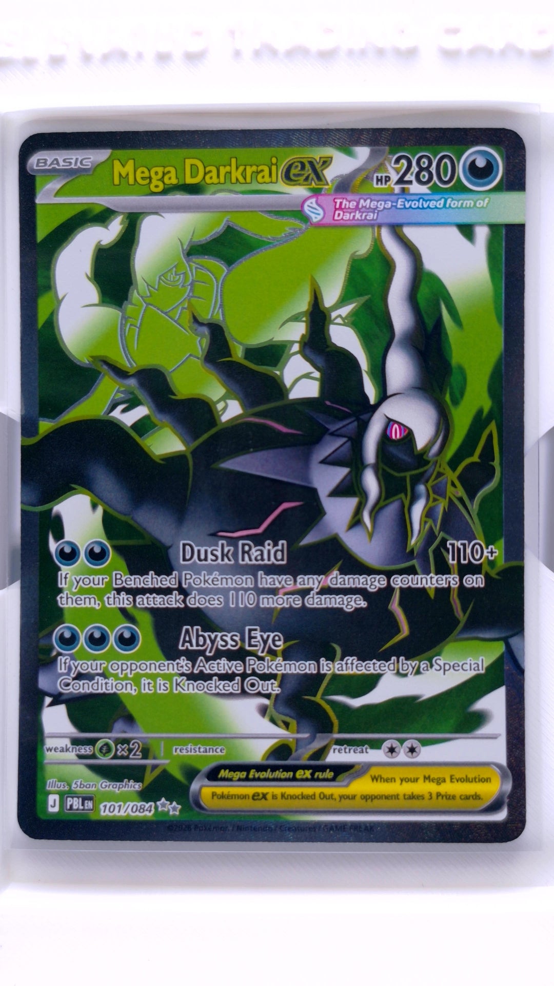 #101 Mega Darkrai ex Ultra Rare - front