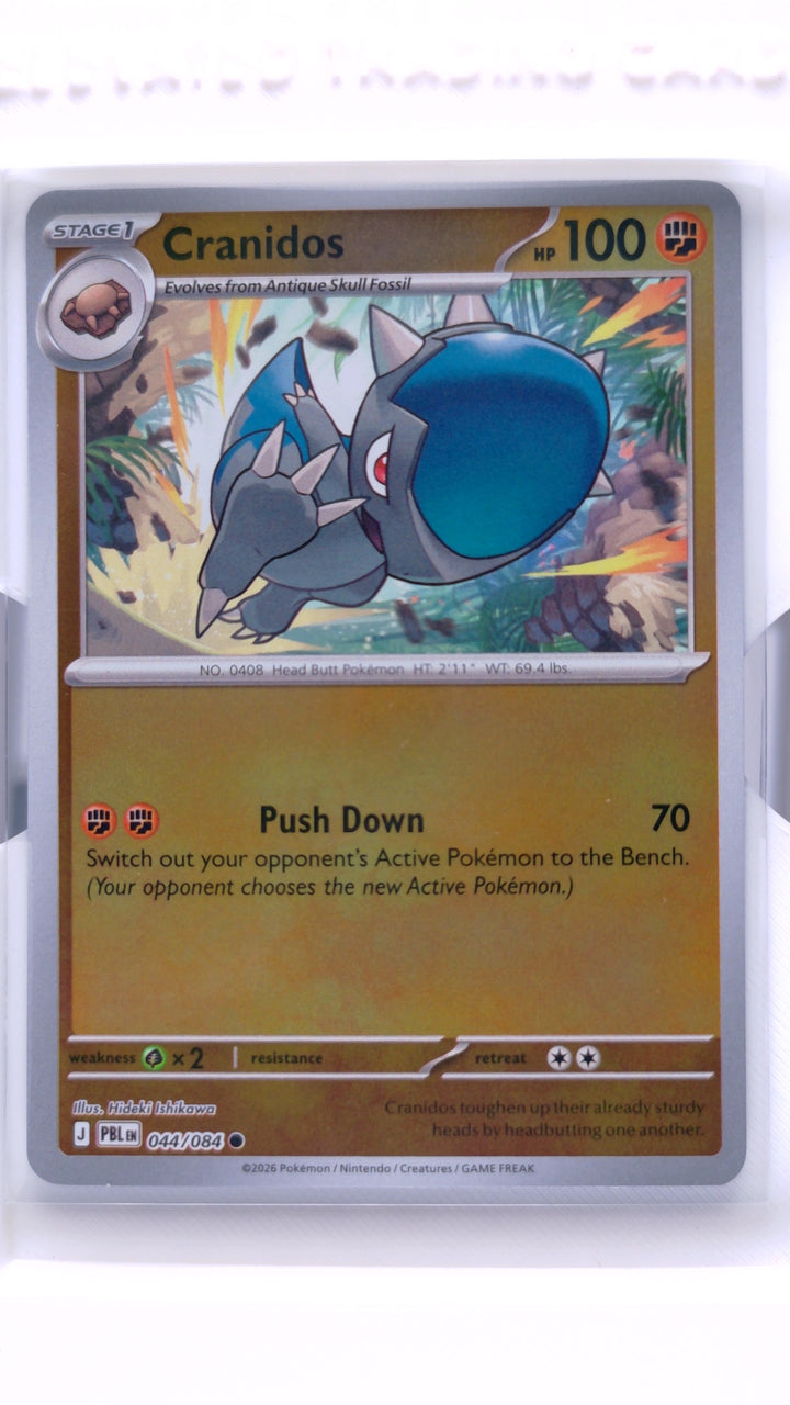 Pokémon TCG: Mega Evolution — Pitch Black Cranidos #044/084 Common Reverse Holo — Front